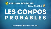 Borussia Dortmund - Real Madrid : les compos probables !