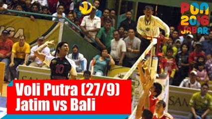 Voli Indoor - (Putra) Jawa Timur vs Bali, Selasa (27/9)