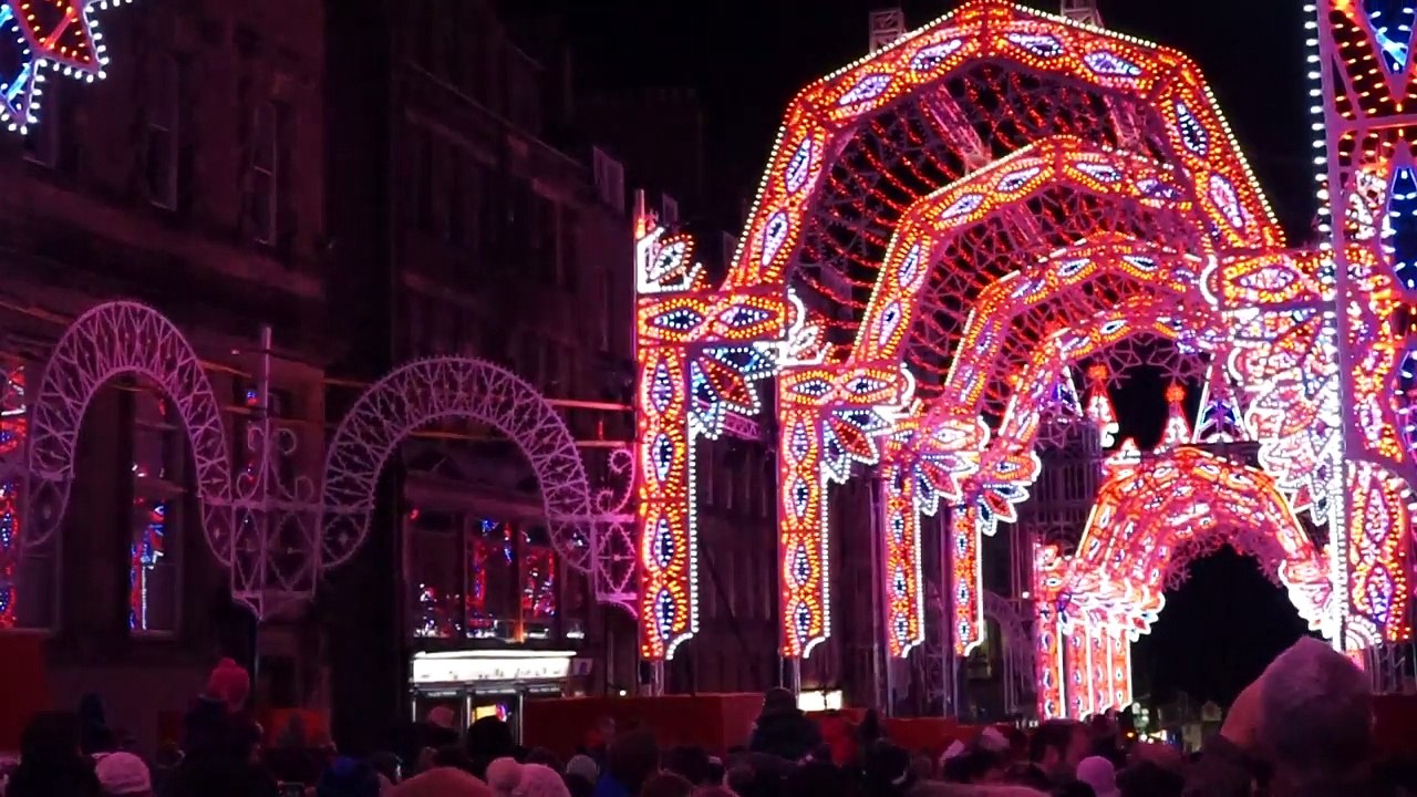 Sample of Edinburgh's Christmas "Street of Light" Display