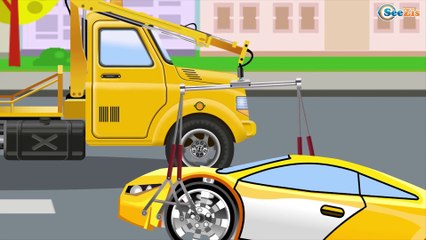 Мультики про машинки - Грузовик для детей - Мультфильмы про Строительные машинки