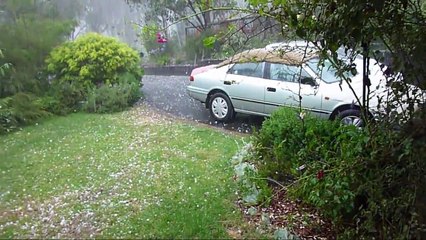 Melbourne Hail Storm on Christmas Day