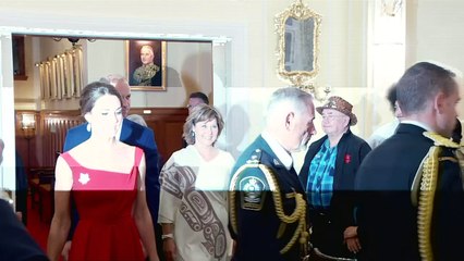 Duchess of Cambridge stuns in red at historic ceremony