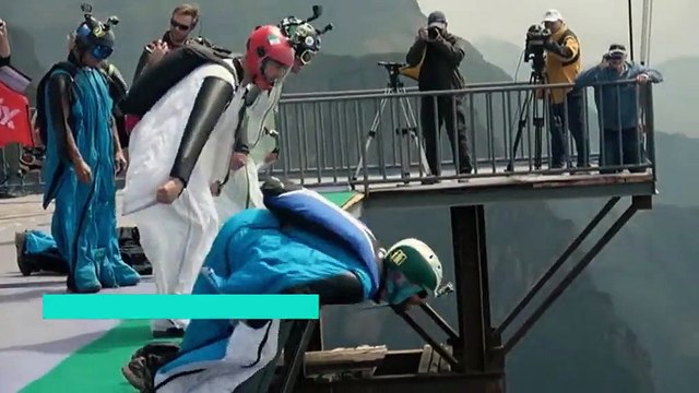 Sensations fortes au Mondial de wingsuit