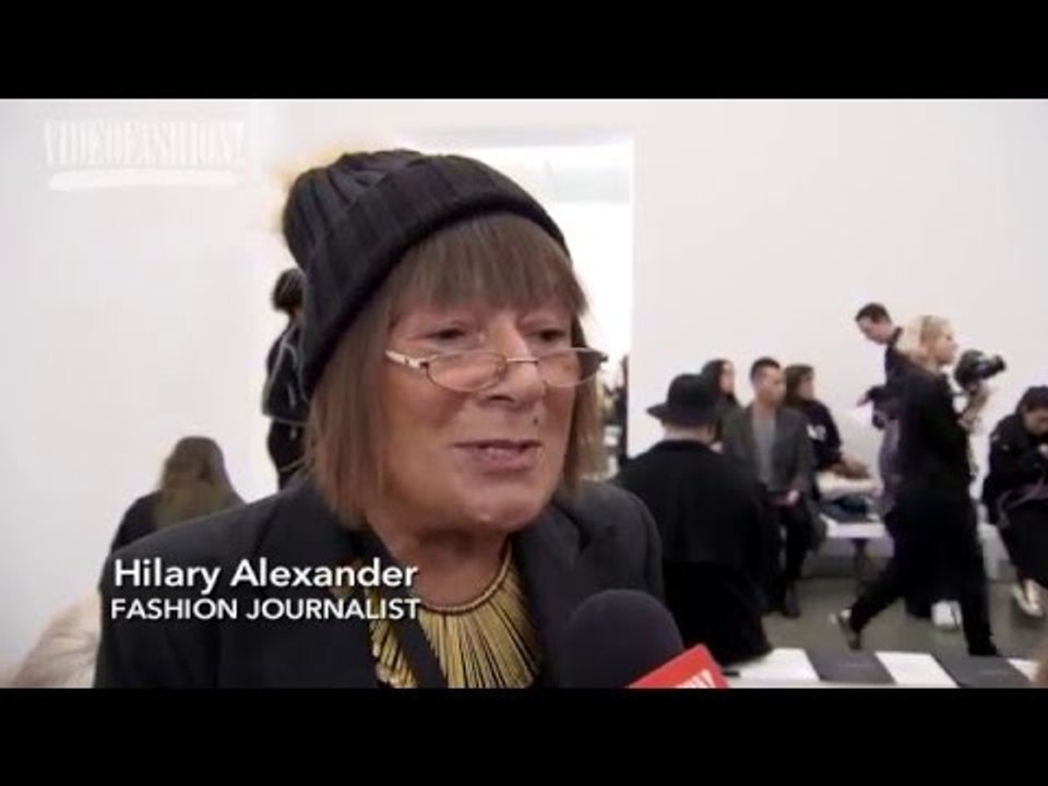 Interview with Hilary Alexander on the "Magical" Collection at Alexander McQueen - LFW Fall 2016