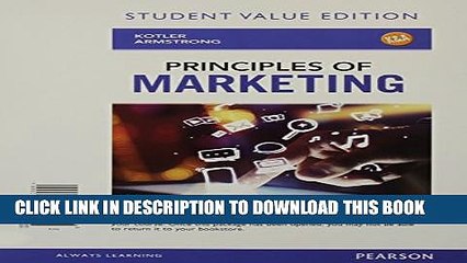 [PDF] Principles of Marketing, Student Value Edition (16th Edition) Popular Collection