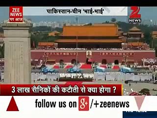 Indian media reaction to China's 70 victory Cleberation, connecting it to POK