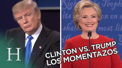 Los momentazos del debate entre Clinton y Trump