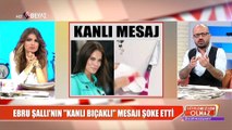 Ebru Şallı'dan kanlı bıçaklı mesaj!