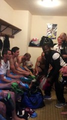 La joie du vestiaire.