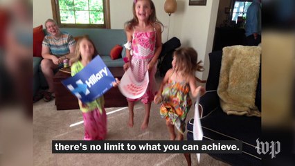 7-year-old 'Lillary' reads her letter from Hillary