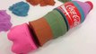 How To Make 'Kinetic Sand Rainbow Colors Coca Cola' Learn Colors Slime Washing Laundry