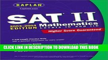 Collection Book Kaplan SAT II: Mathematics Levels IC   IIC 2003-2004 (Kaplan SAT Subject Tests:
