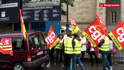 Quimper. Opération escargot de la CGT contre la répression de l'action syndicale