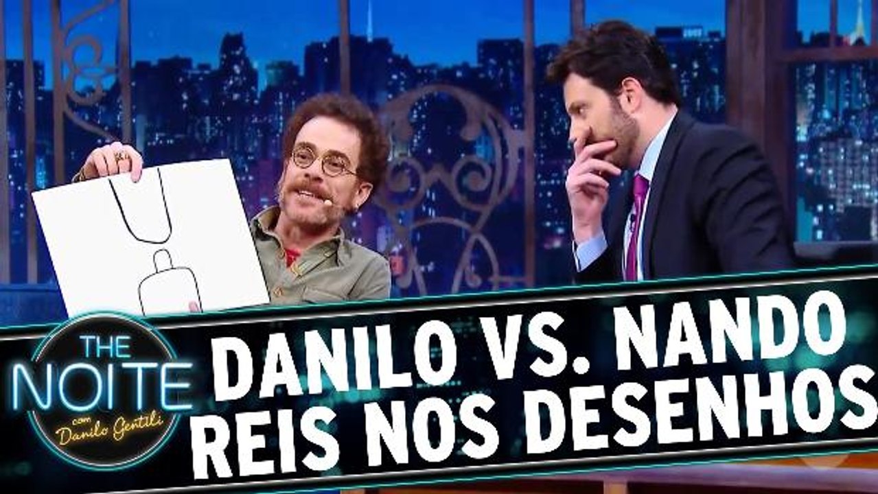 Nando Reis e Danilo fazem disputa de desenhos estranhos