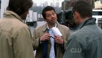 Supernatural - Dean ve Samin dizi setinde Cass ile karşılaşması (Türkçe Altyazılı)