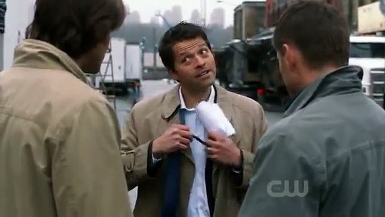 Supernatural - Dean ve Samin dizi setinde Cass ile karşılaşması (Türkçe Altyazılı)