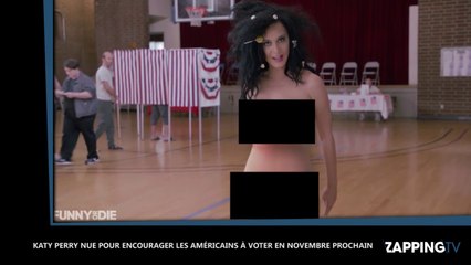 Katy Perry complètement nue, elle encourage les Américains à voter (Vidéo)