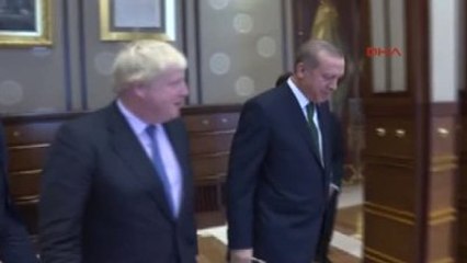 Cumhurbaşkanı Erdoğan, İngiltere Dışişleri Bakanı Johnson'u Kabul Etti