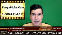 UCLA Bruins vs. Arizona Wildcats Free Pick Prediction NCAA College Football Odds Preview 10-1-2016