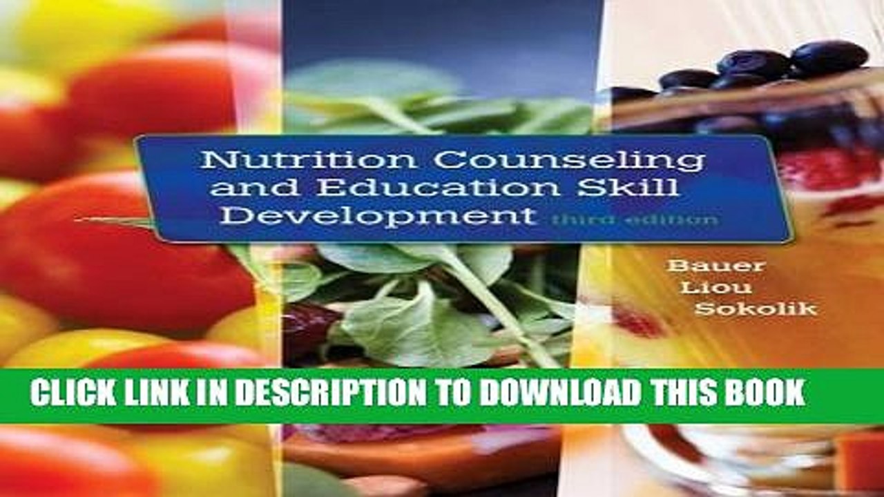 [PDF] Nutrition Counseling and Education Skill Development Full Online