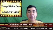 Cincinnati Bengals vs. Miami Dolphins Free Pick Prediction NFL Pro Football Odds Preview 9-29-2016