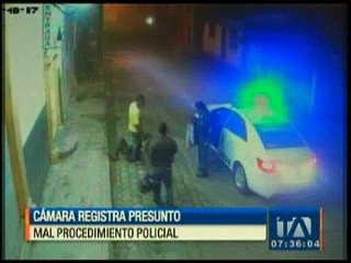 Cámara registra presunto mal procedimiento policial en Santo Domingo