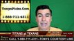 Houston Texans vs. Tennessee Titans Free Pick Prediction NFL Pro Football Odds Preview 10-2-2016