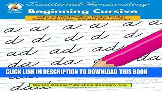 New Book Traditional Handwriting: Beginning Cursive, Grades 1 - 3