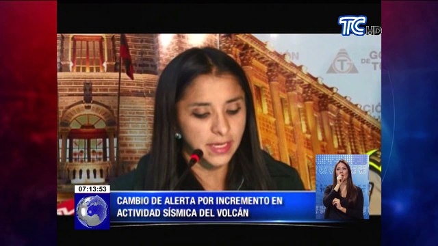 Cambio de alerta por incremento en actividad sísmica del volcán