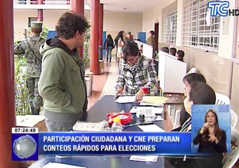 Participación ciudadana y CNE preparan conteos rápidos para elecciones