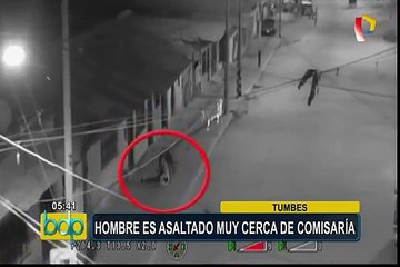 Tumbes: hombre es asaltado cerca de comisaría