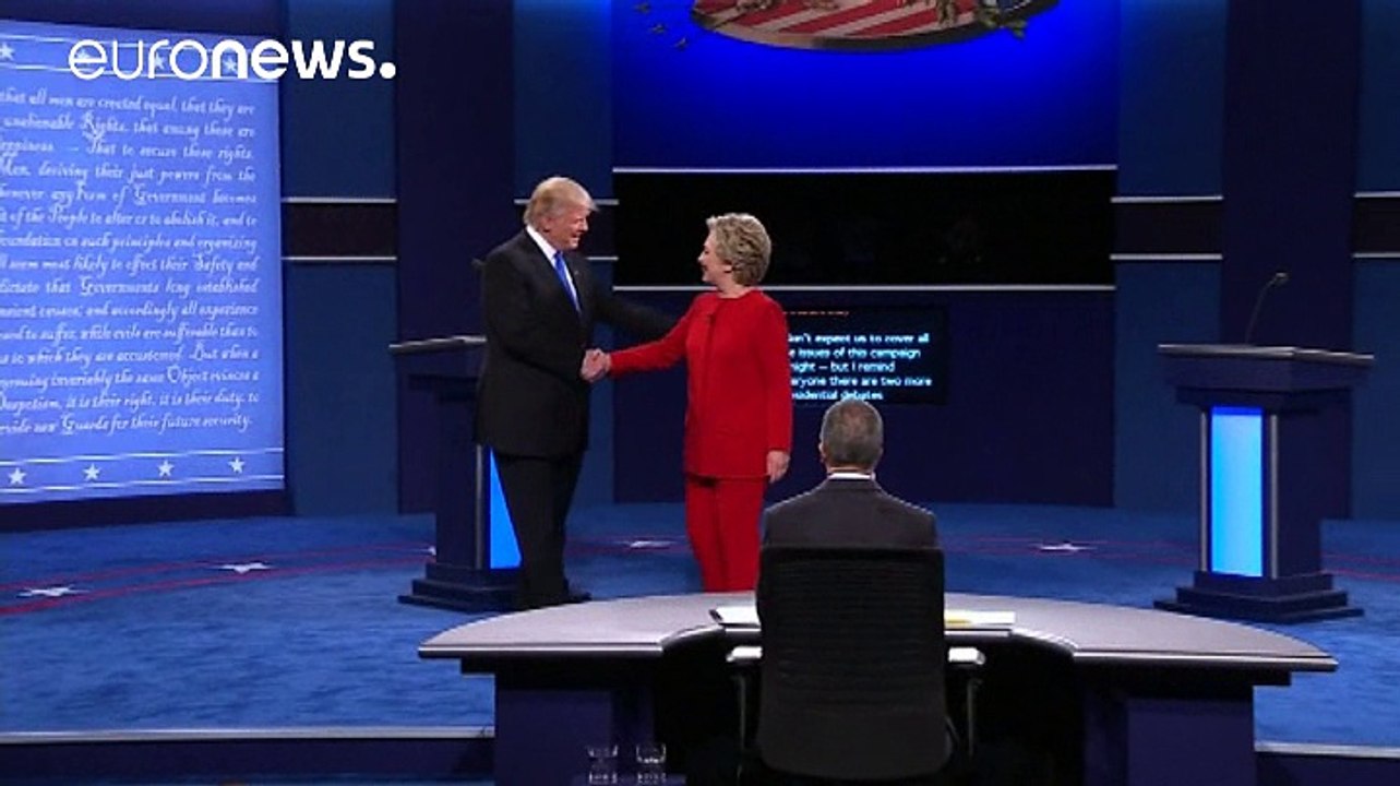 Hillary Clinton und Donald Trump in ihrem ersten TV-Duell: Wer hinterließ den besseren Eindruck?