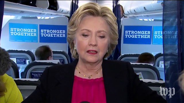 Clinton jabs Trump on microphone comments