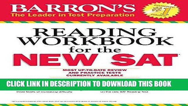 [PDF] Barron s Reading Workbook for the NEW SAT (Critical Reading Workbook for the Sat) Full Online