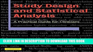 [PDF] Study Design and Statistical Analysis: A Practical Guide for Clinicians Popular Online