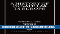 [PDF] A History of Private Law in Europe: with particular reference to Germany Popular Colection
