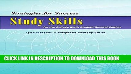 Collection Book Strategies For Success: Study Skills for the College Math Student (2nd Edition)