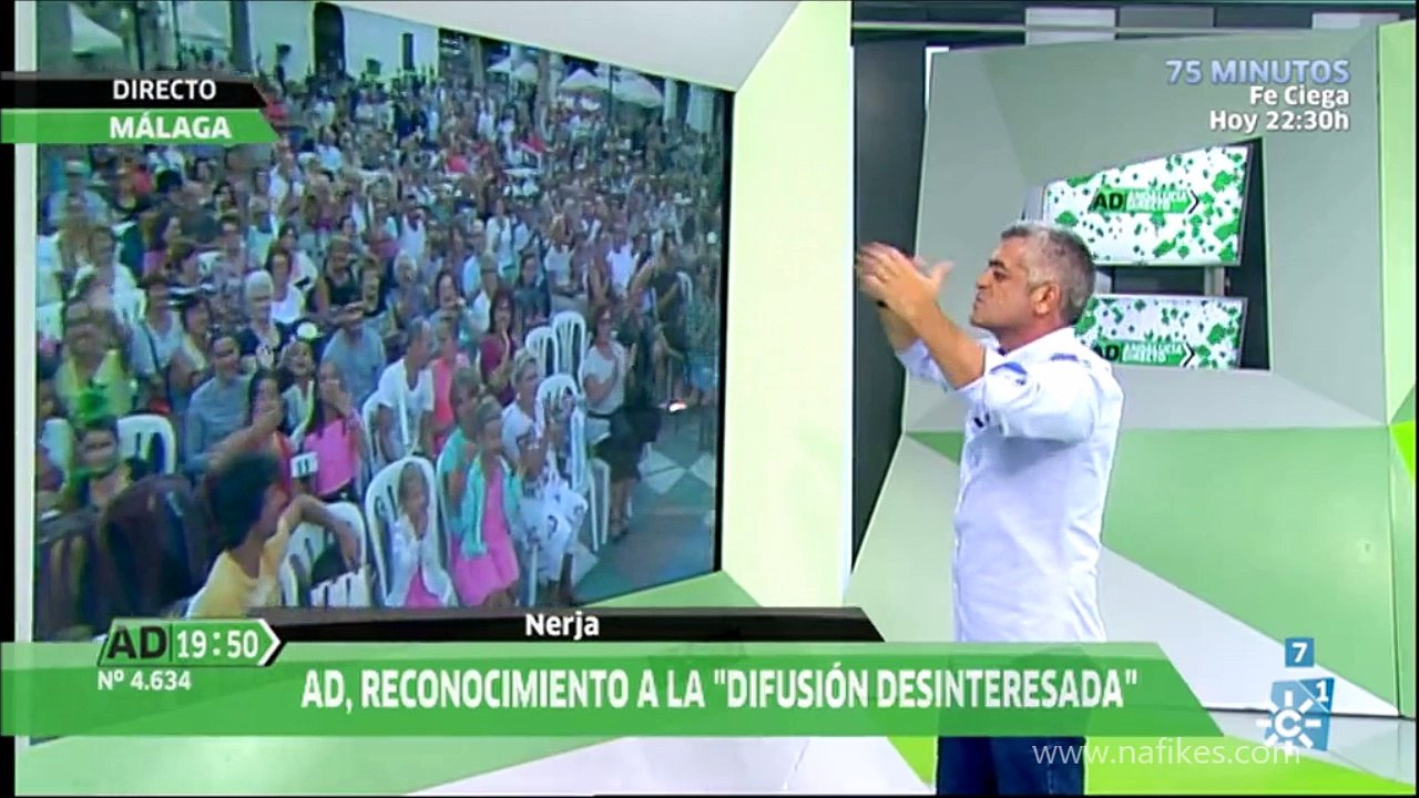 Ruth Nuñez y Alejandro Tous "Turistas de honor de Nerja 2016" en Andalucia Directo