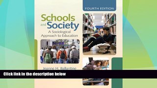 Big Deals  Schools and Society: A Sociological Approach to Education  Best Seller Books Best Seller