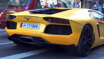 Supercars in the city- LP700 Roadsters, SLS Black Series, RT-35