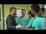 Milano - Renzi in visita all'Ospedale San Raffaele (27.09.16)