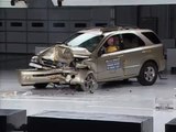 2003 Kia Sorento moderate overlap IIHS crash test