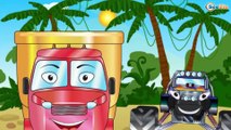 Trucks for Kids - Treasure Island - The Big Truck - Cars Cartoons for children. Episode 75