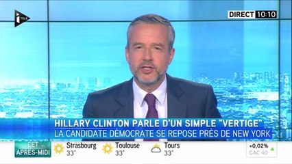 Quelle pneumonie ??? Hillary Clinton affirme n'avoir eu qu'un vertige