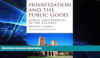Big Deals  Privatization and the Public Good: Public Universities in the Balance  Free Full Read