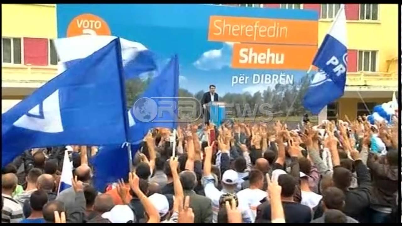 Ora News – Fushata përmbyllëse e PD në Dibër, Basha: Rama varrosi Rrugën e Arbrit