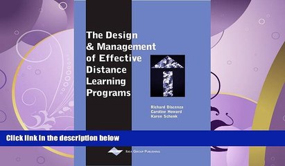 FAVORITE BOOK  The Design and Management of Effective Distance Learning Programs