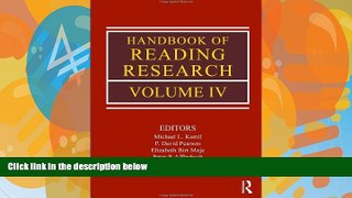 Big Deals  Handbook of Reading Research, Volume IV  Best Seller Books Best Seller