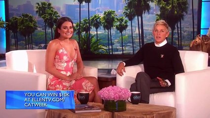 Lea Michele Play Who'd You Rather Sept 26 2016