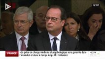 Moment d'émotion lors de l'hommage aux victimes du terrorisme : une jeune femme interpelle le président Hollande